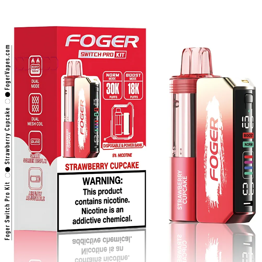 Foger Kit Strawberry Cupcake 30k Puffs