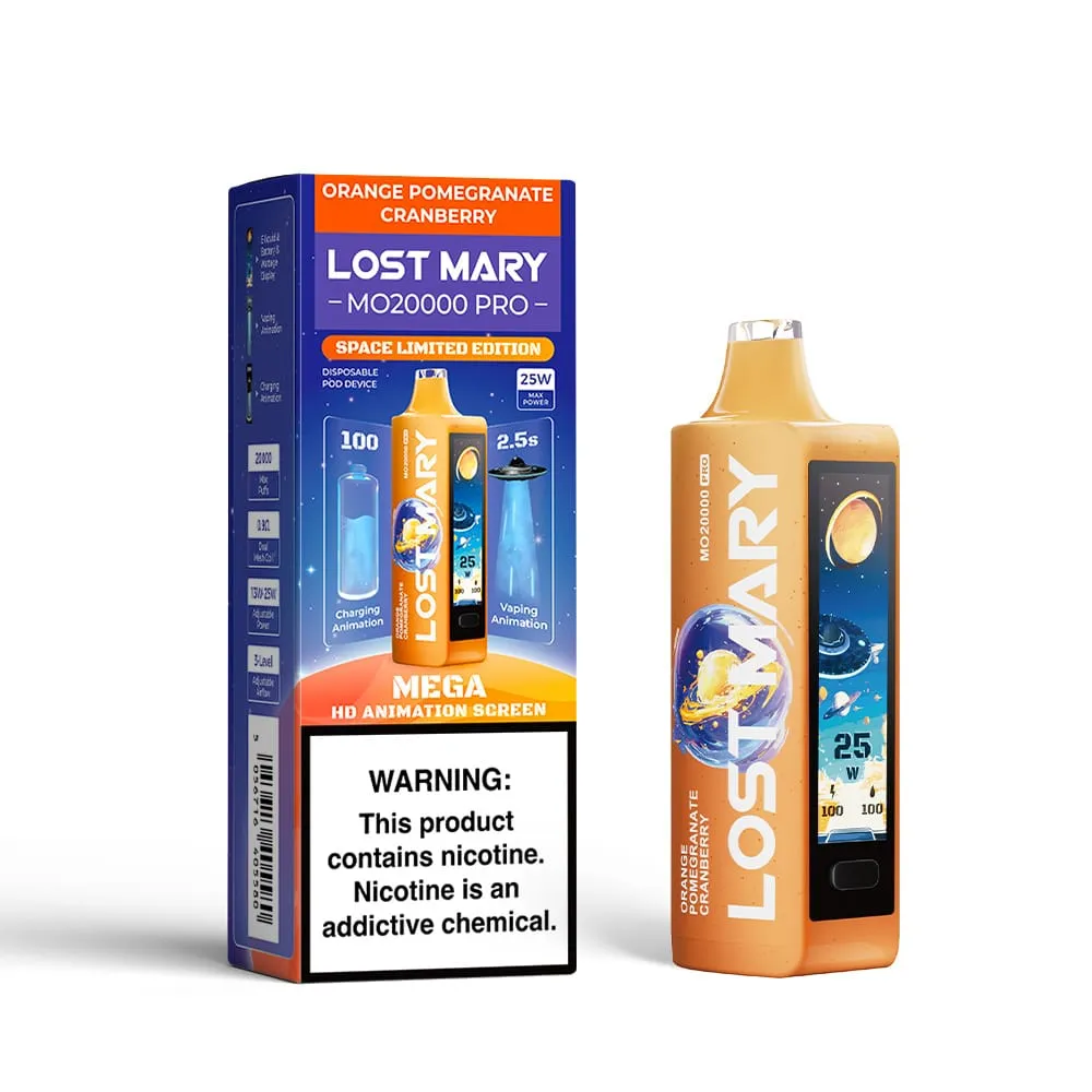 LOST MARY PRO ORANGE POMEGRANTE CRANBERRY 20K PUFFS