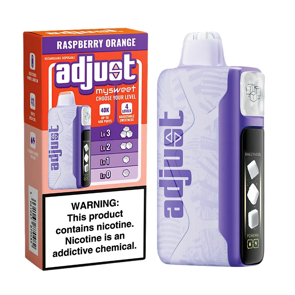 ADJUST MY SWEET RASPBERRY ORANGE 40K PUFFS