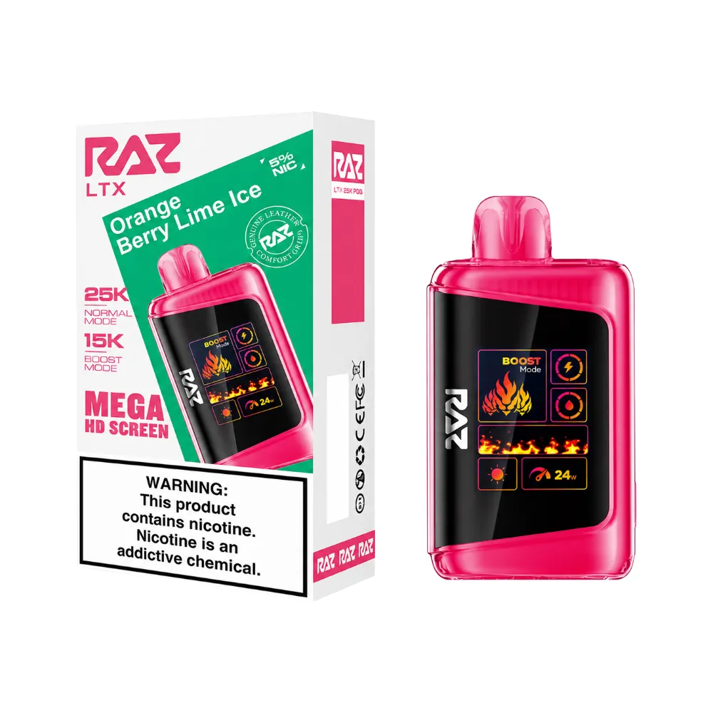 RAZ ORANGE BERRY LIME ICE 25K PUFFS