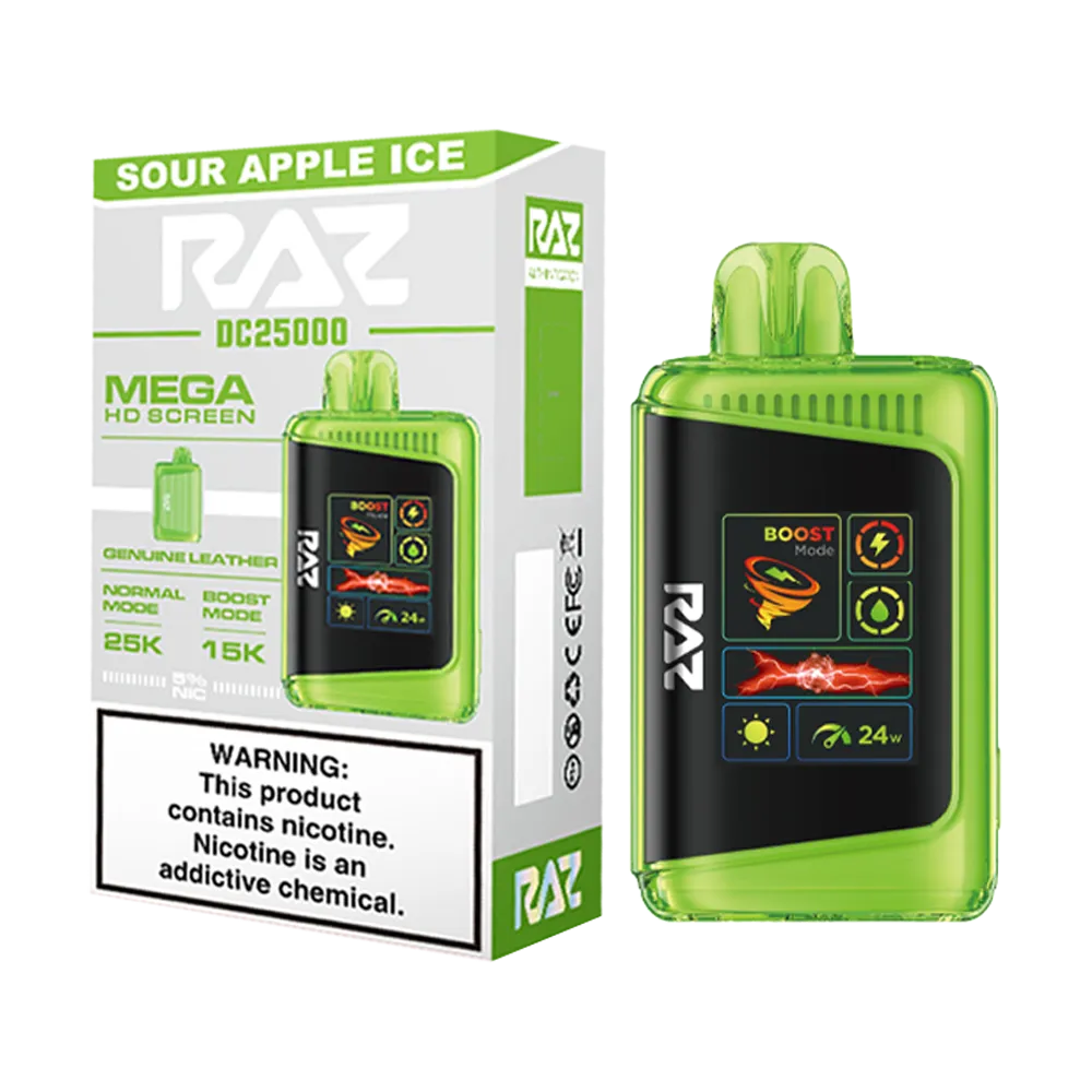 RAZ SOUR APPLE ICE 25k Puffs