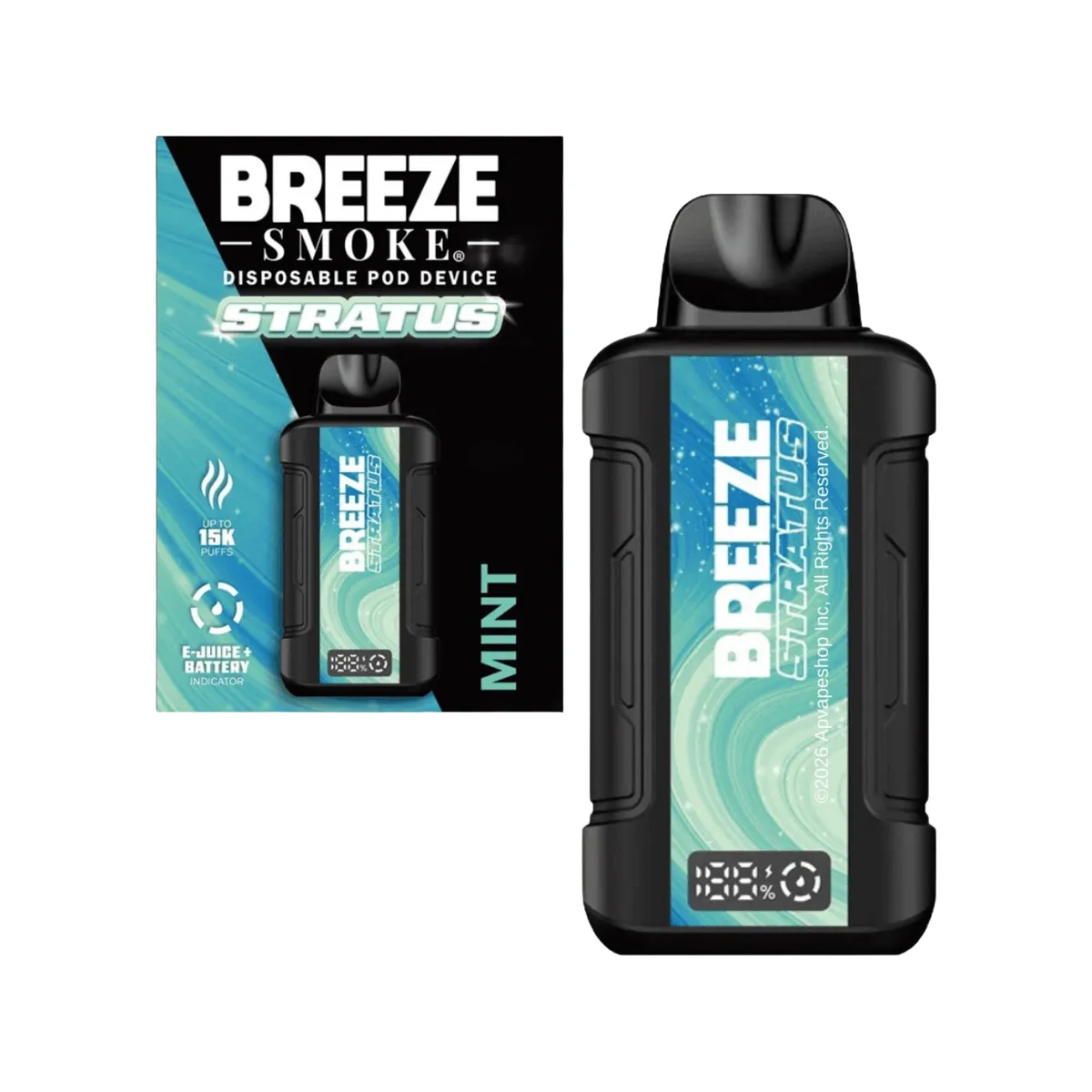 Breeze Stratus Mint 15k Puffs