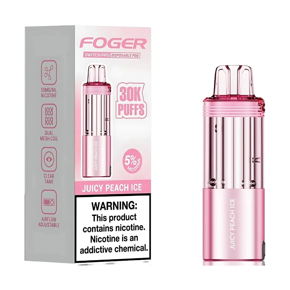 Foger Pod Juicy Peach Ice 30k